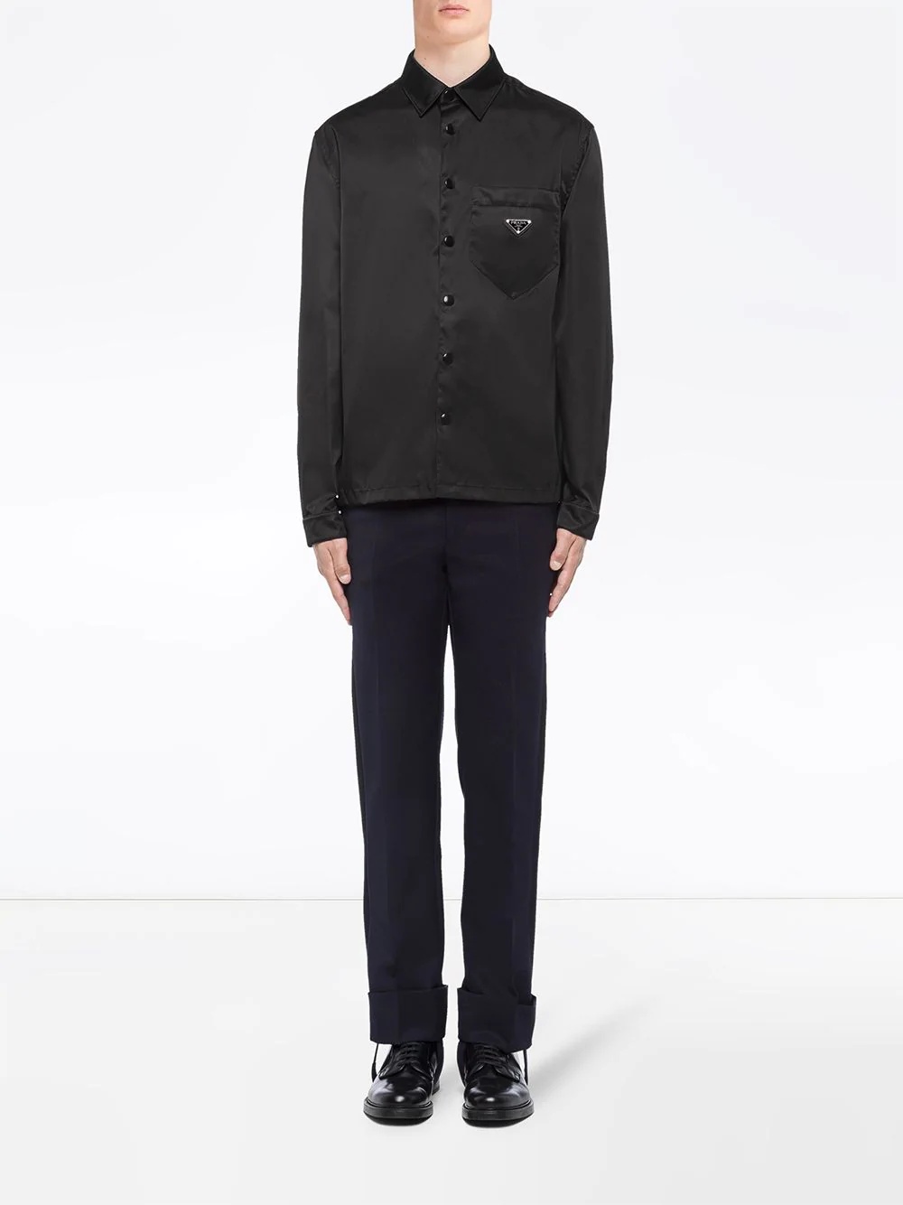 snap button-up shirt - 2