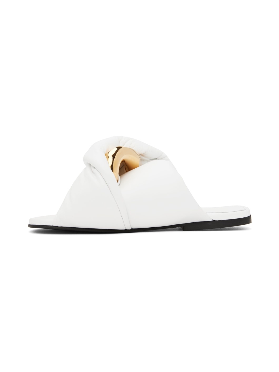 White Chain Twist Sandals - 3