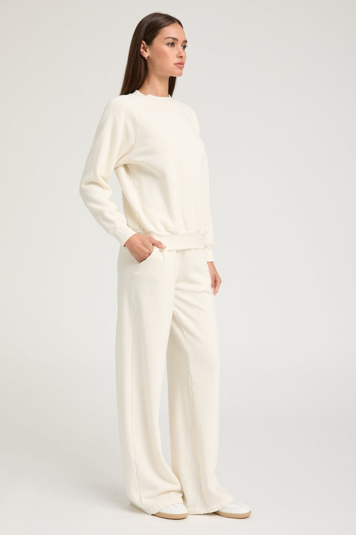 CREME SHRUNKEN RAGLAN SWEATSHIRT - 2