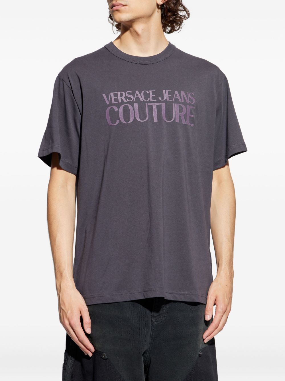 logo-print T-shirt - 3