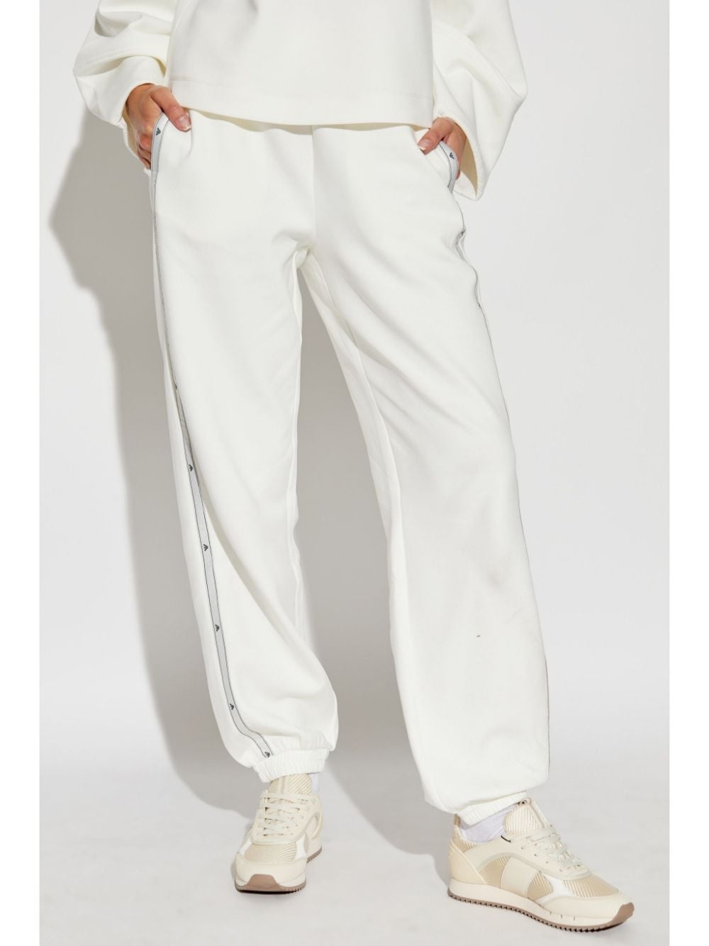 logo-detailed stretch-cotton track pants - 3