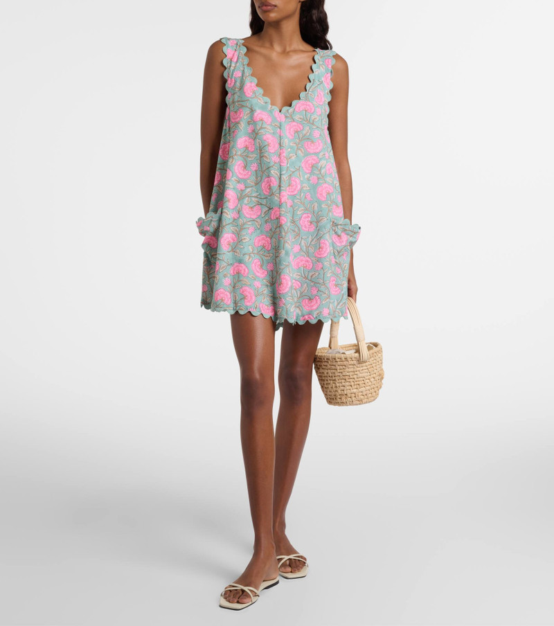 juliet dunn Floral cotton minidress outlook