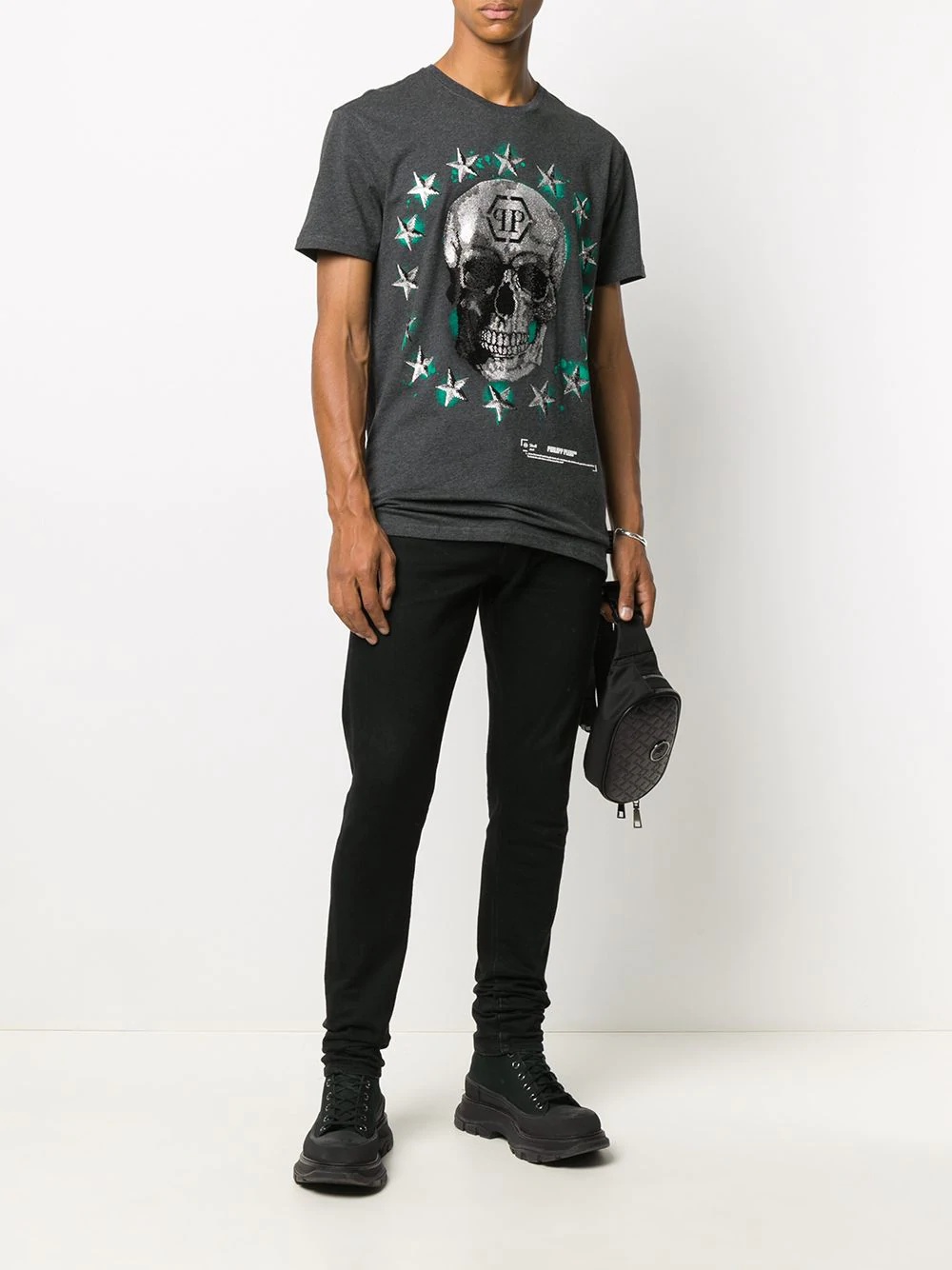 Skull logo print T-shirt - 2