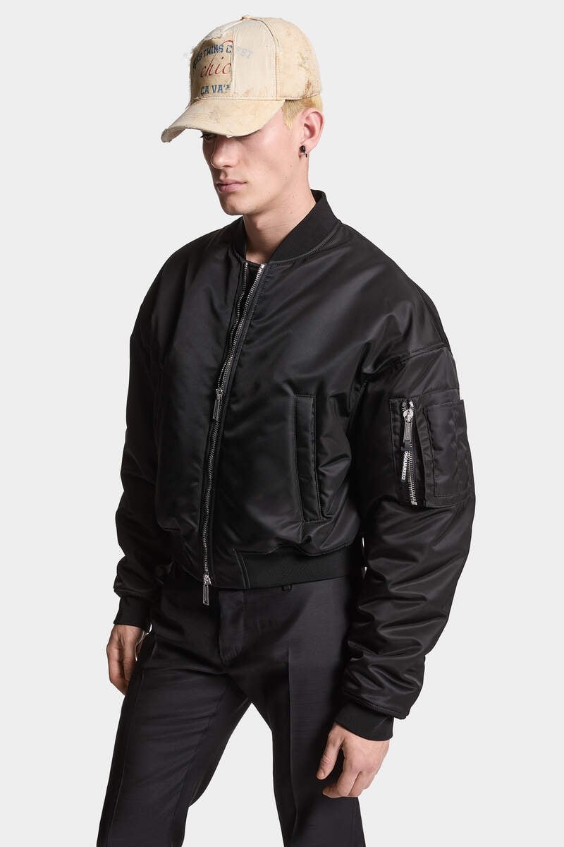 80'S NYLON BOMBER JACKET - 3