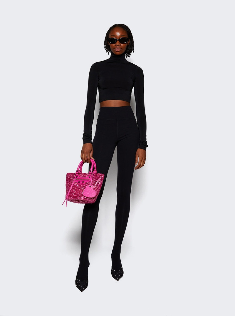 BALENCIAGA Cropped Turtleneck Black outlook