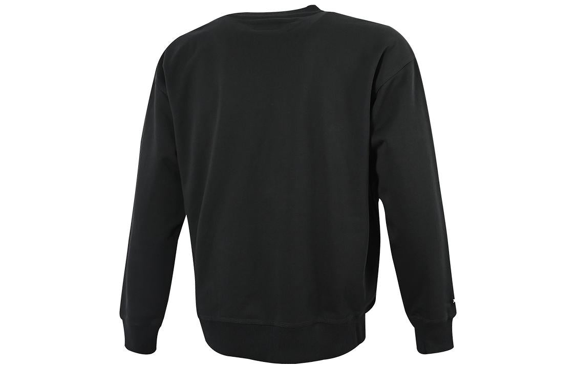 Converse Embroidered Workmark Fleece Crew 'Black' 10023777-A03 - 2