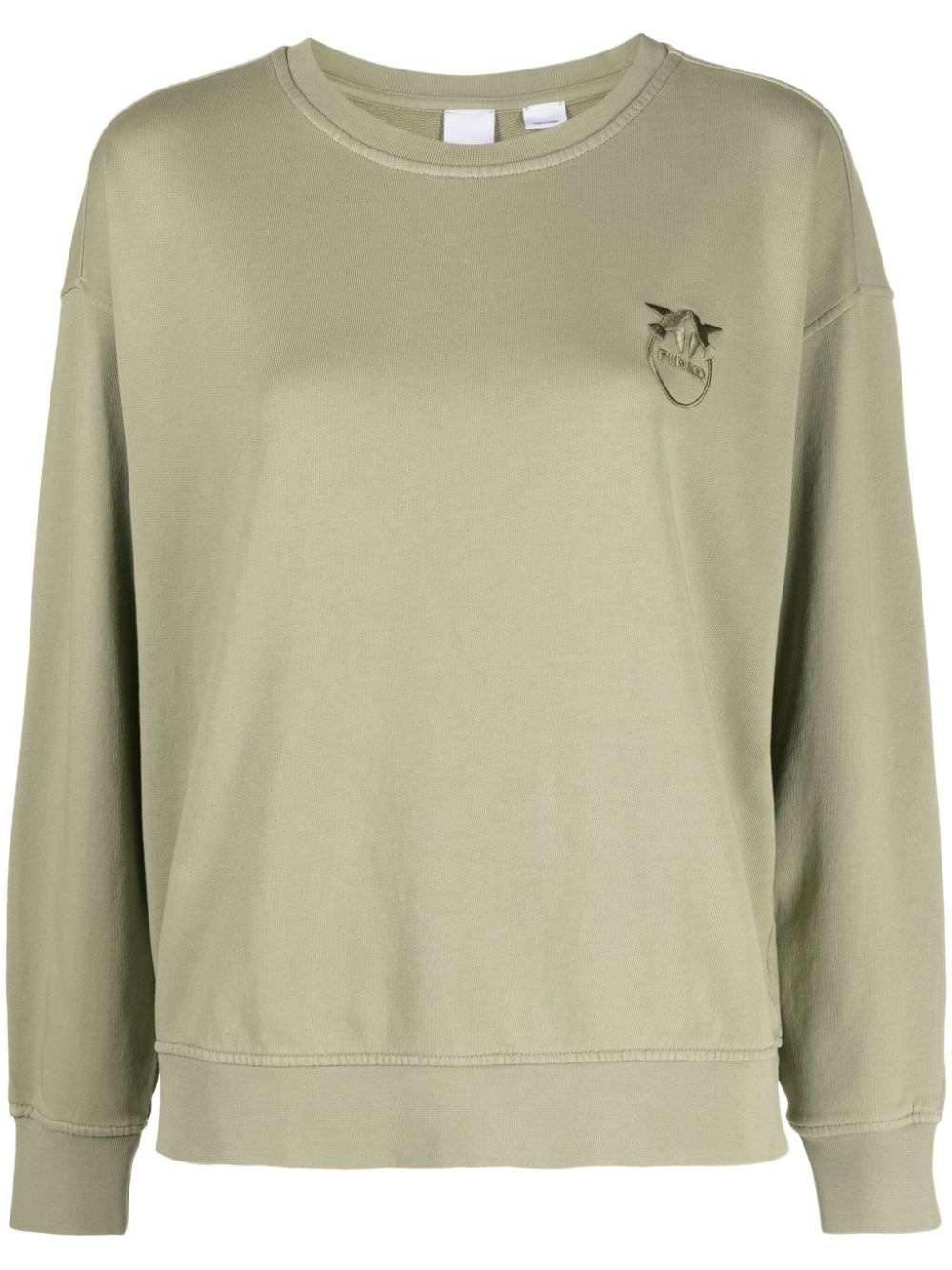 Love Birds embroidered cotton sweatshirt - 1