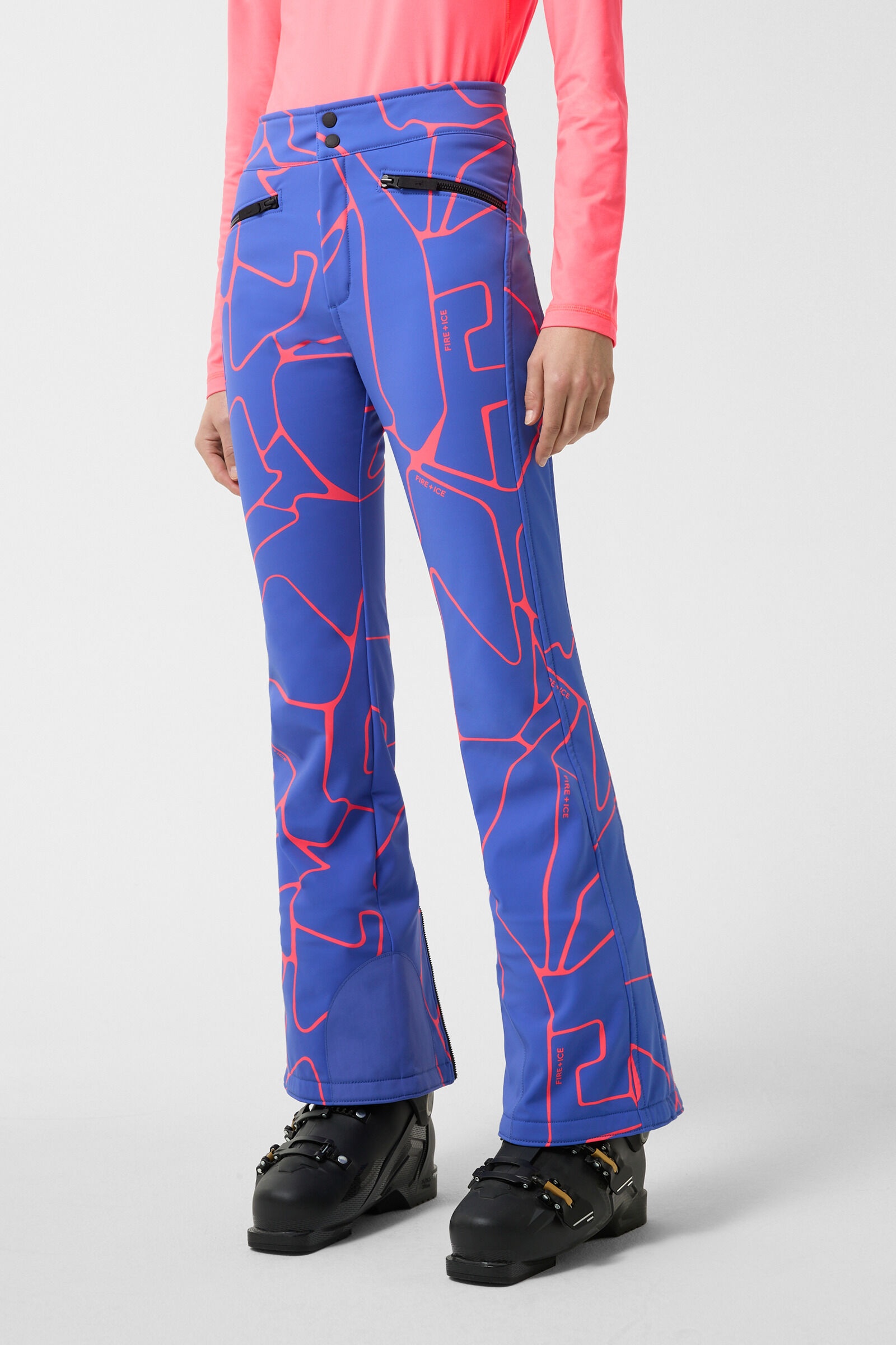 Ireen Ski pants in Blue/Pink - 1