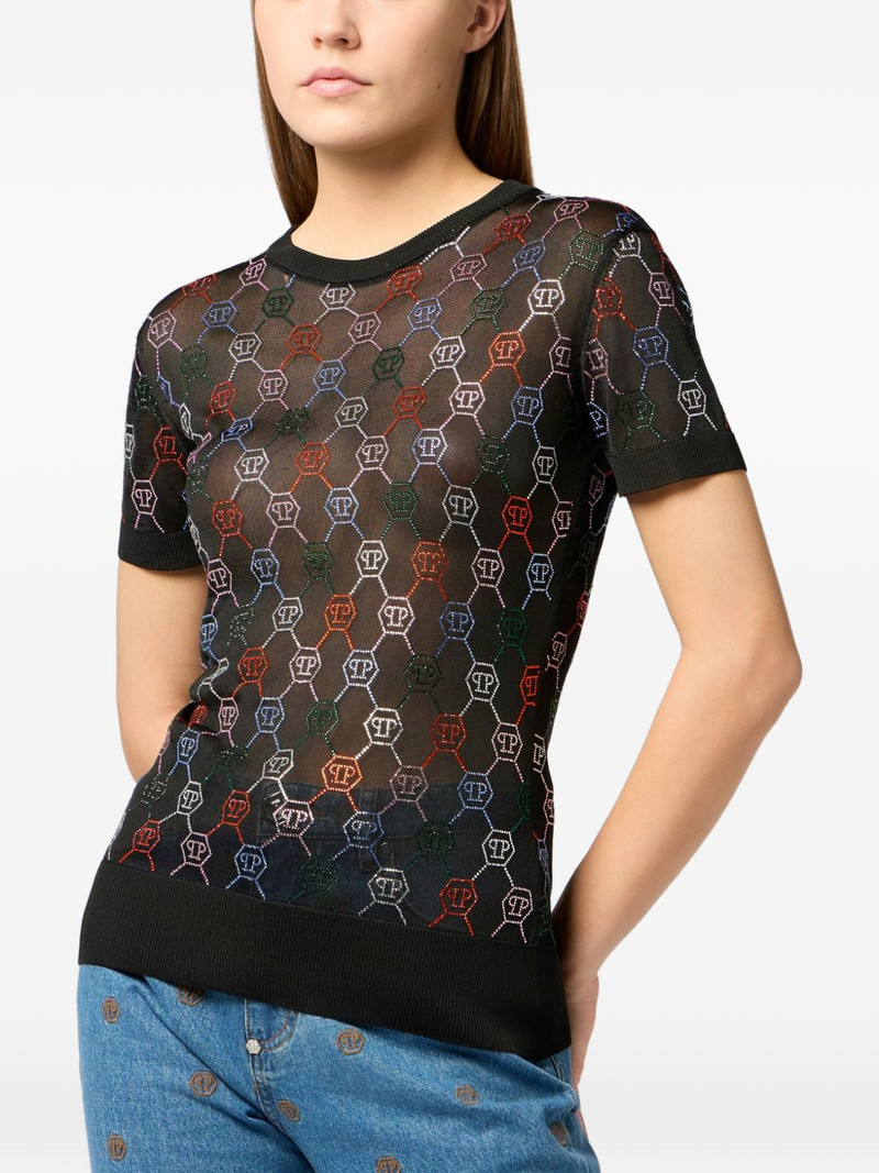 monogram knit T-shirt 3