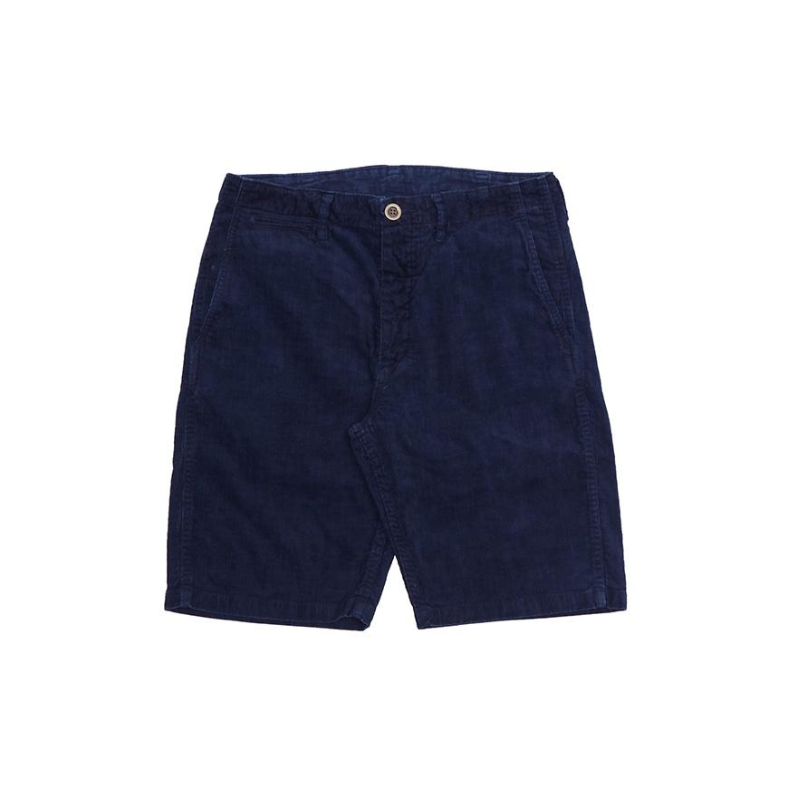 CHINO SHORTS (SLUB CORS) DK.INDIGO - 1