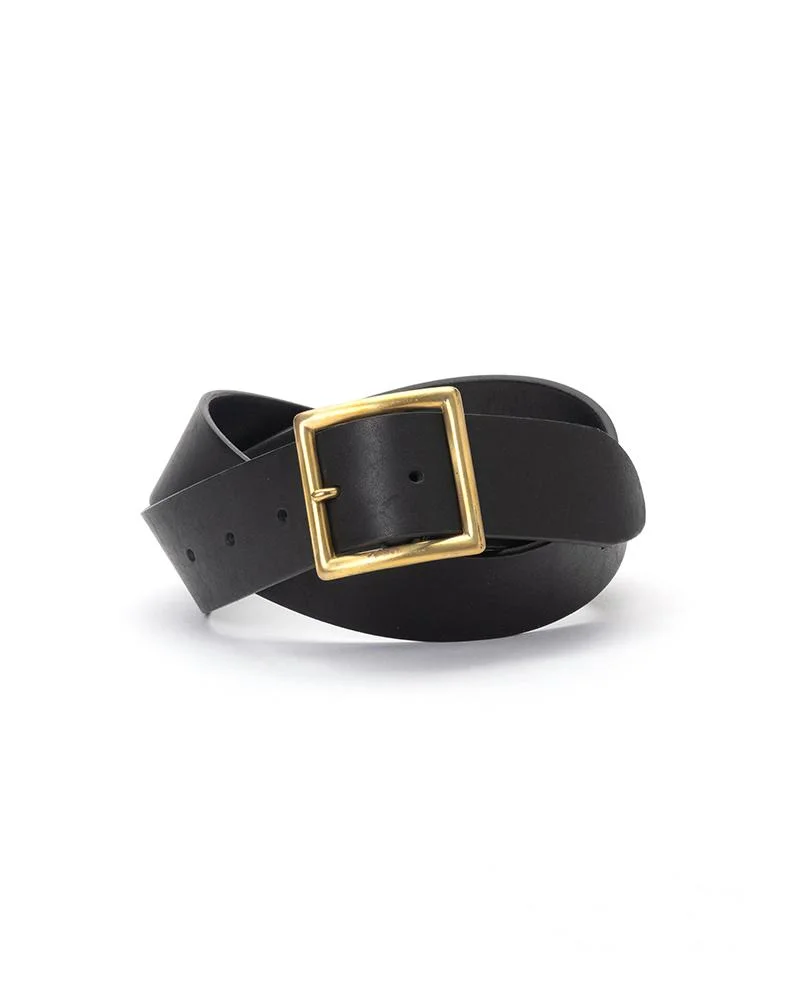 PLAIN BELT 40MM BLACK - 1
