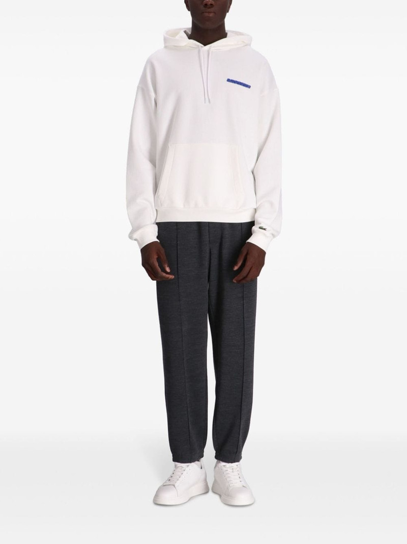LACOSTE logo-print hoodie outlook