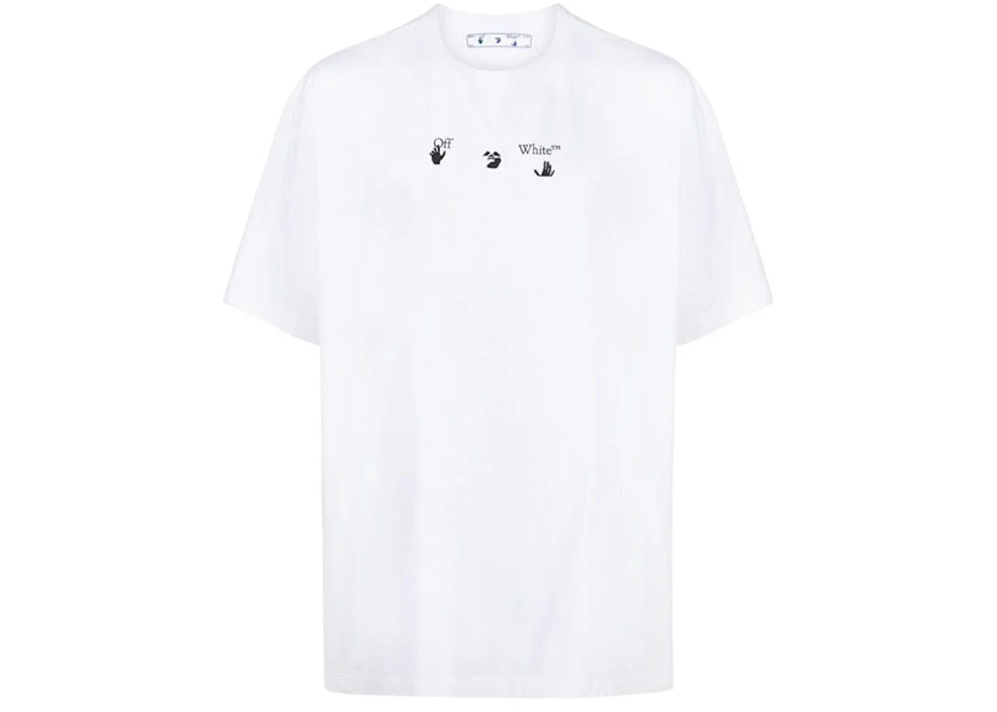OFF-WHITE Blue Marker S/S Over Tee White/Blue - 1