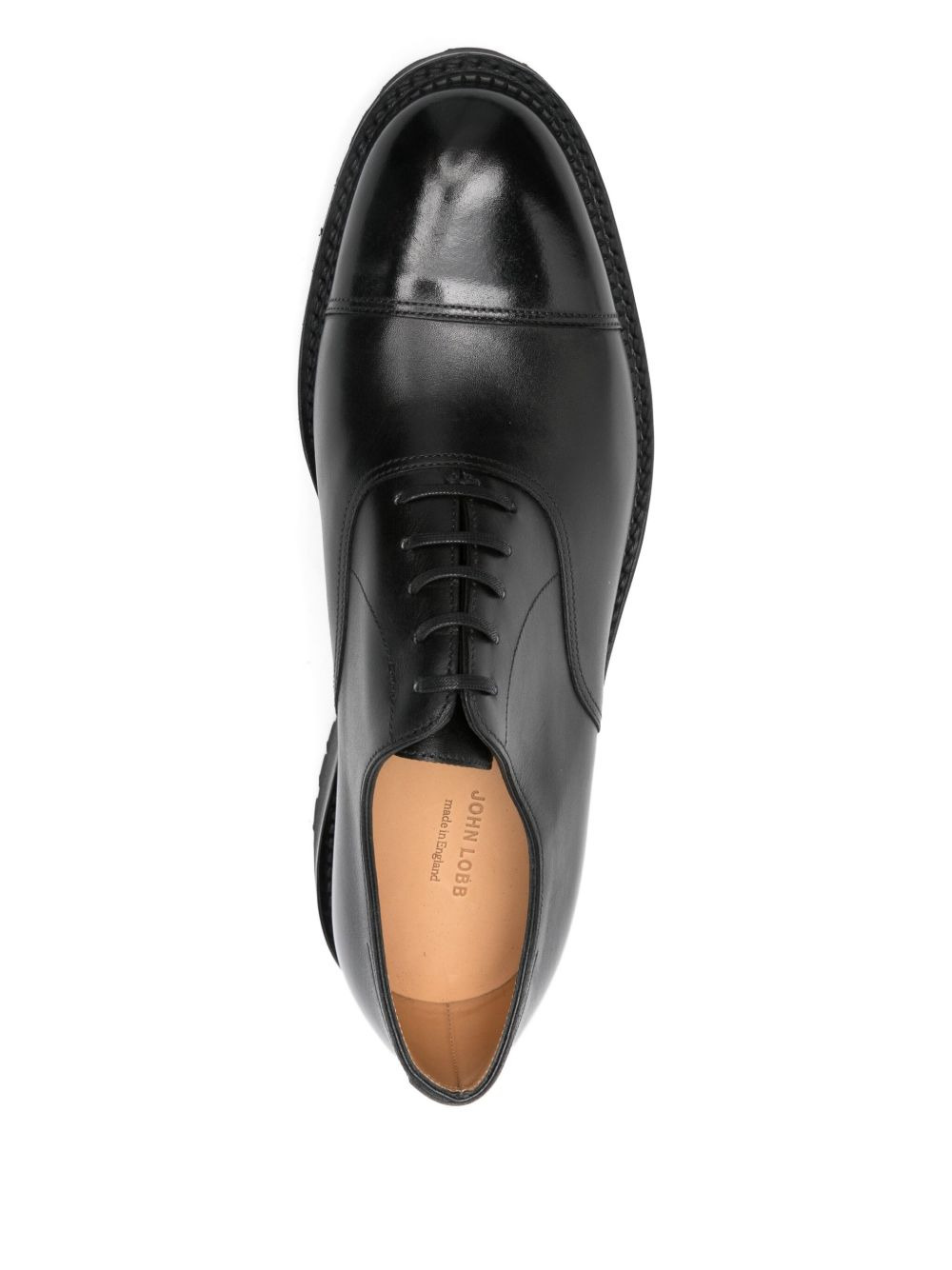Council leather cap-toe Oxford shoes - 4