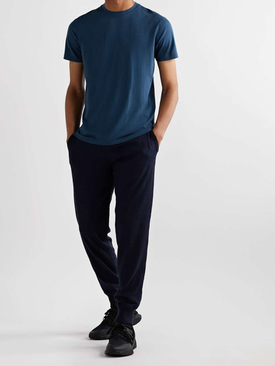 TOM FORD Slim-Fit Tapered Cotton, Silk and Cashmere-Blend Sweatpants outlook