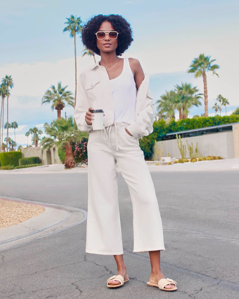 Splendid Lounge Denim Crop Pant outlook