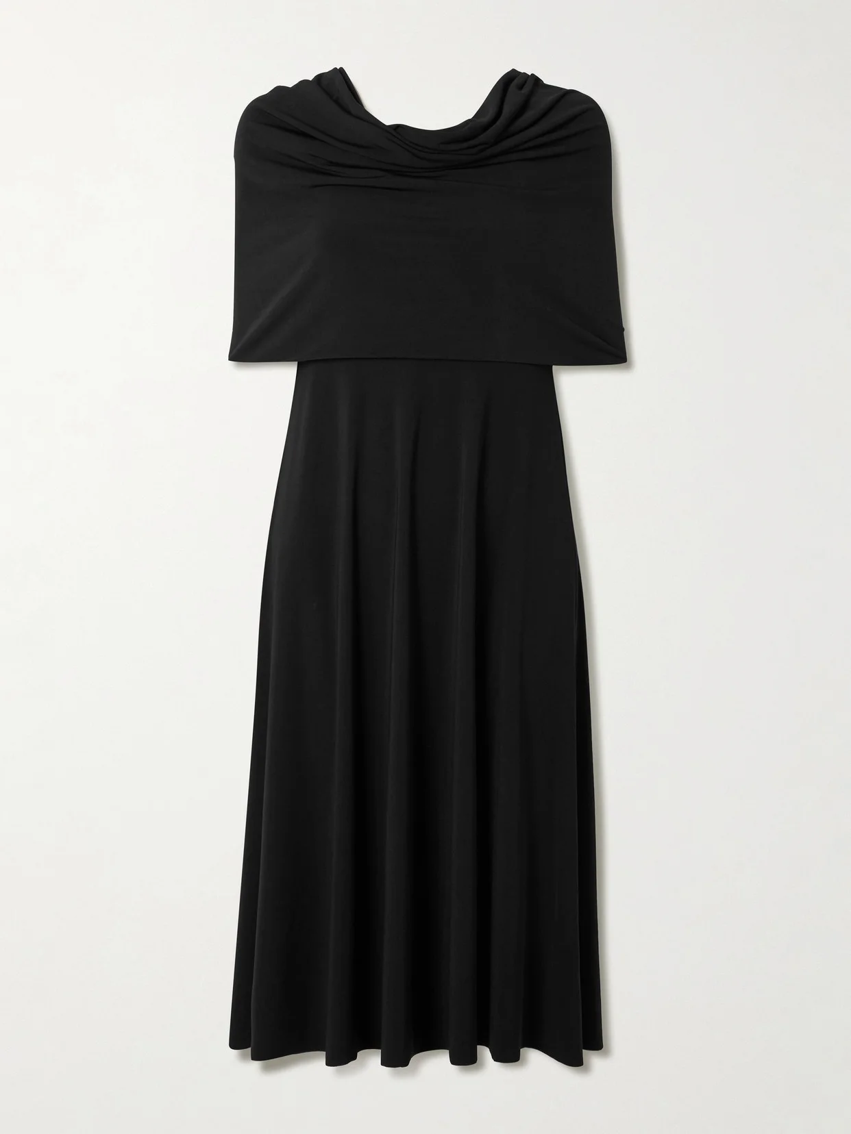 Off-the-shoulder Jersey Midi Dress - 1