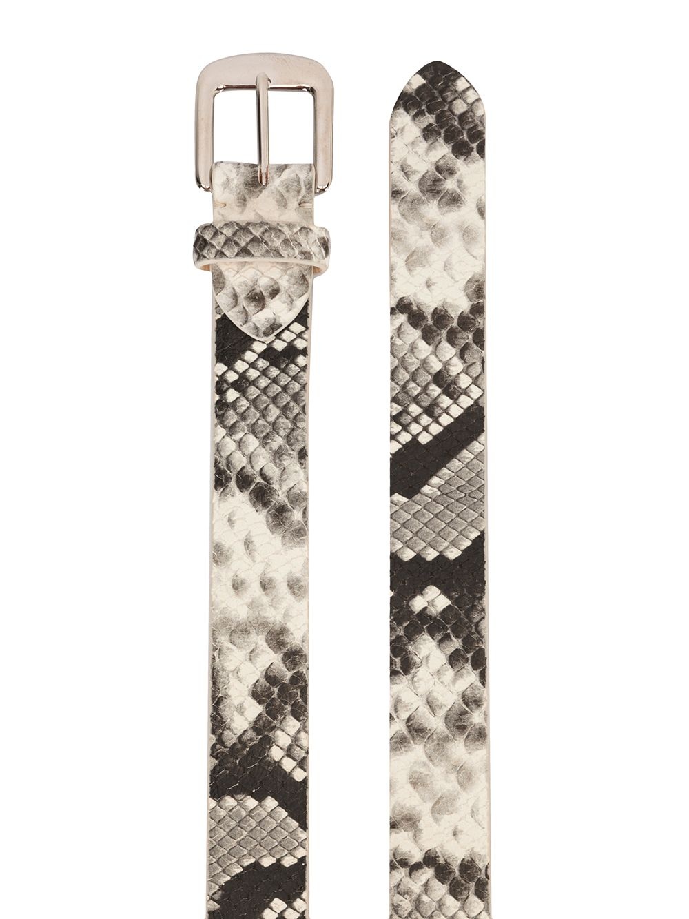 snakeskin-effect belt - 2