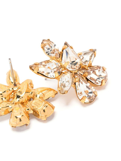 Jennifer Behr crystal-embellishment gold-tone earrings outlook