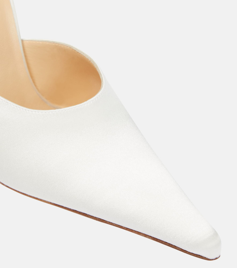 Flower satin mules 6
