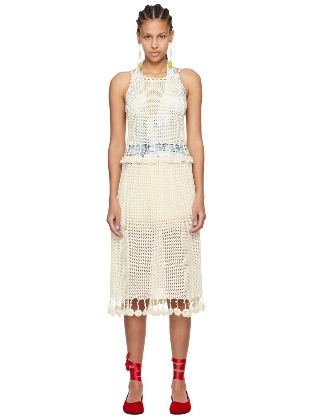 Off-White Posy Midi Dress - 1