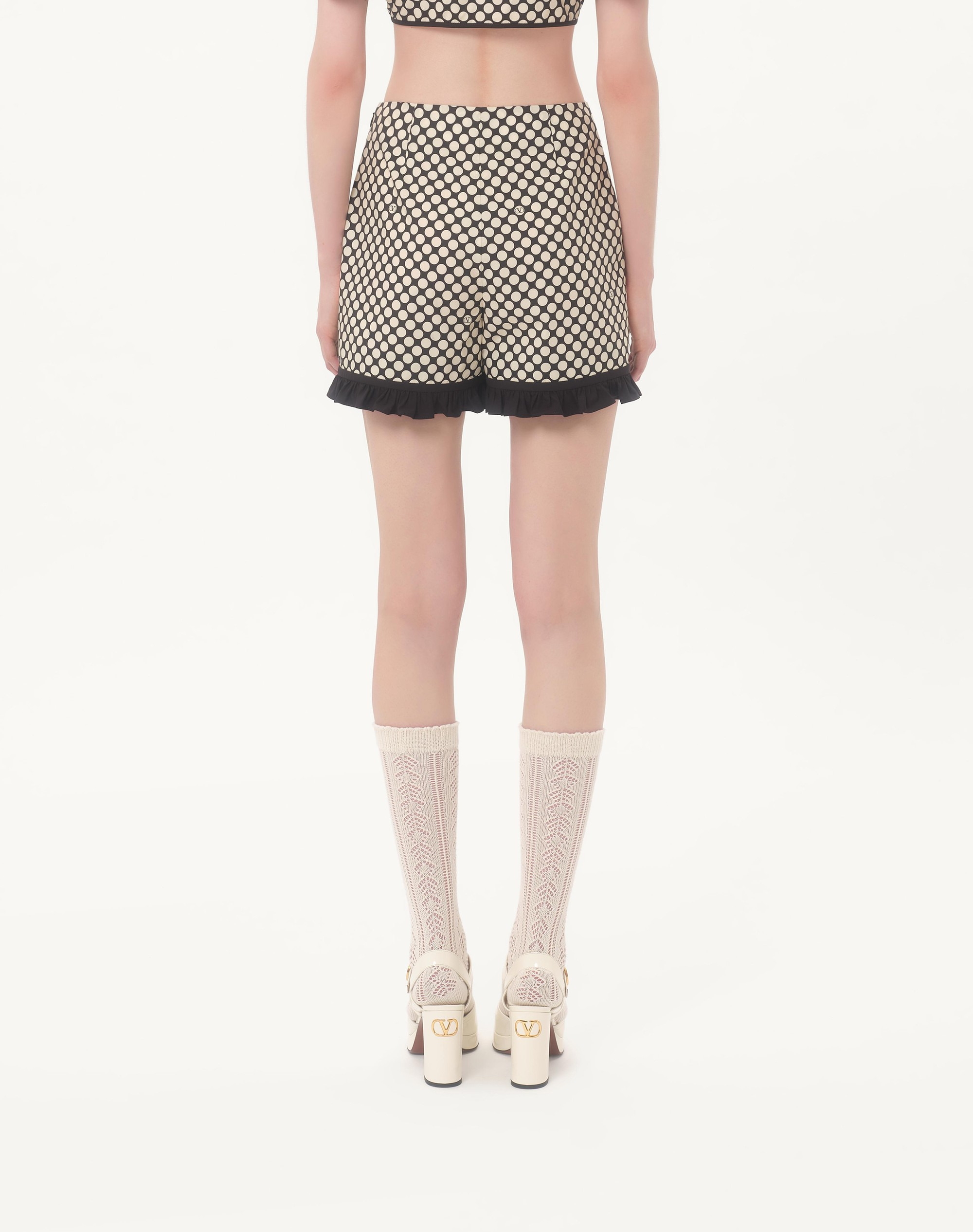 POPLIN SHORTS WITH PLUS DE POIS PRINT - 5
