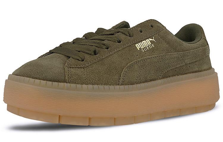 Puma suede platform animal olive clearance