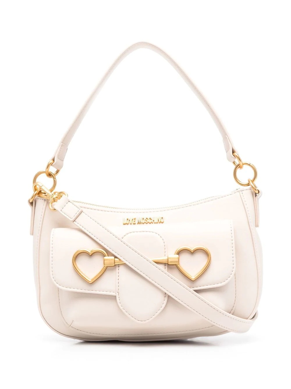 heart-horsebit shoulder bag - 1