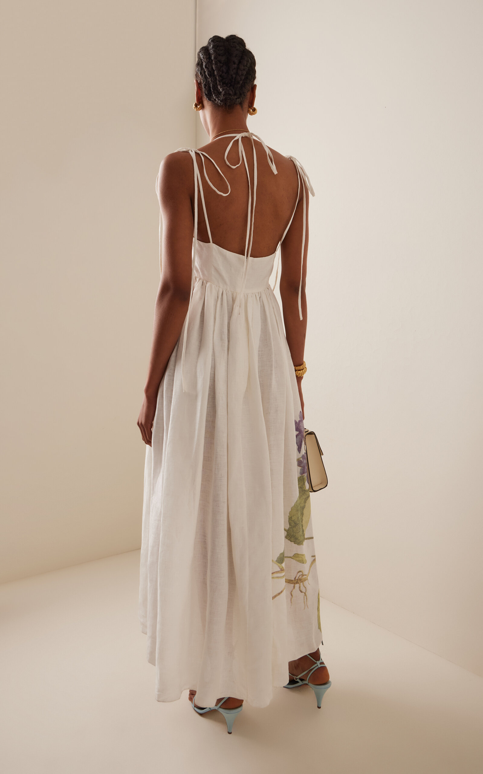 Linen Dress floral - 4