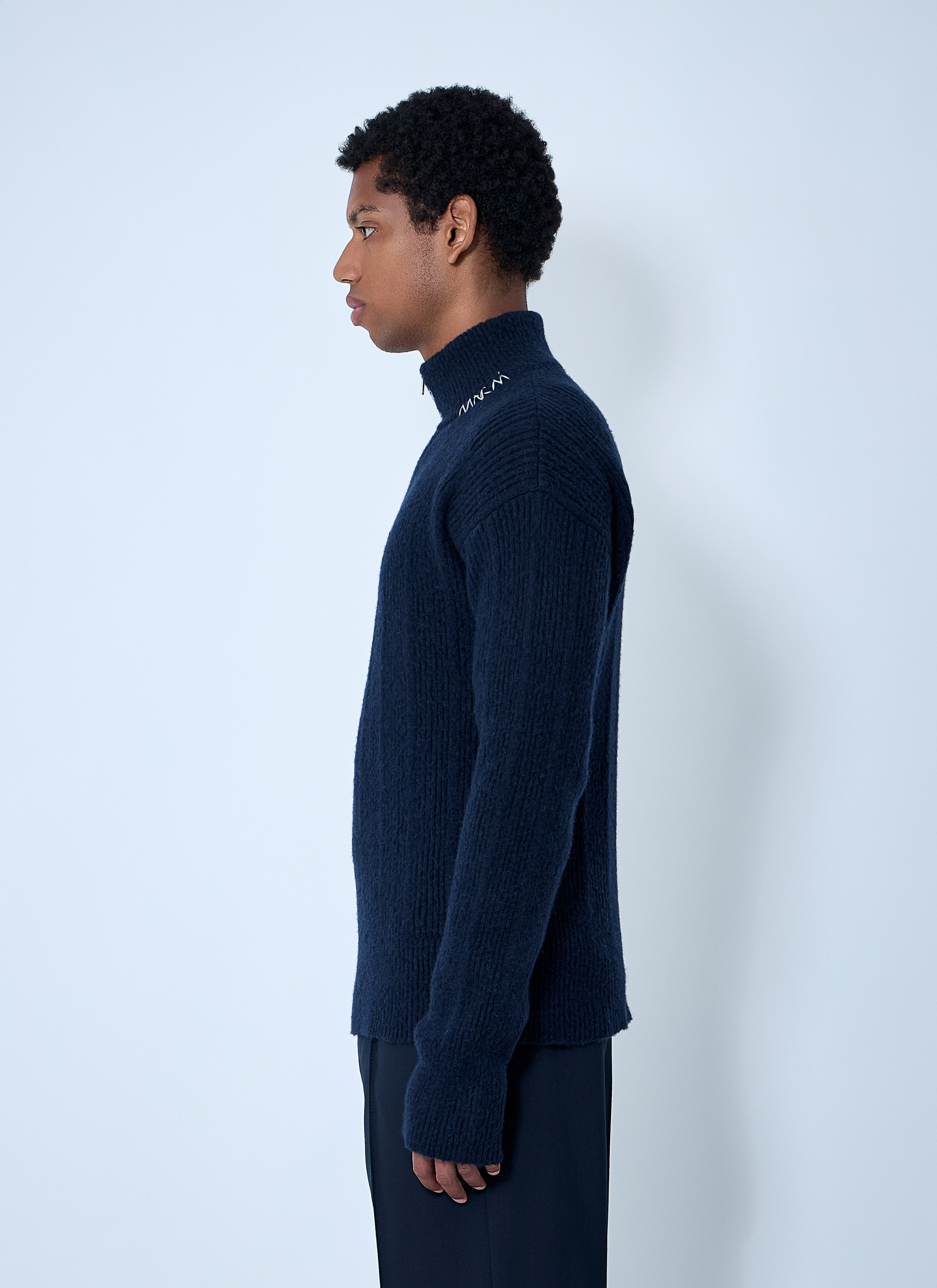 Marni Men Logo Embroidery Sweater - 3
