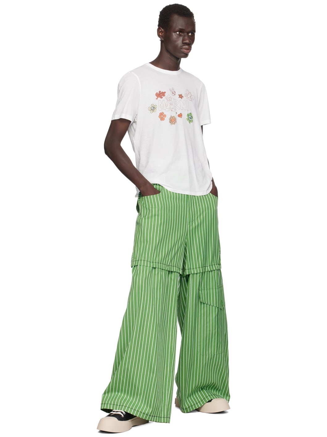 White Printed T-shirt - 4