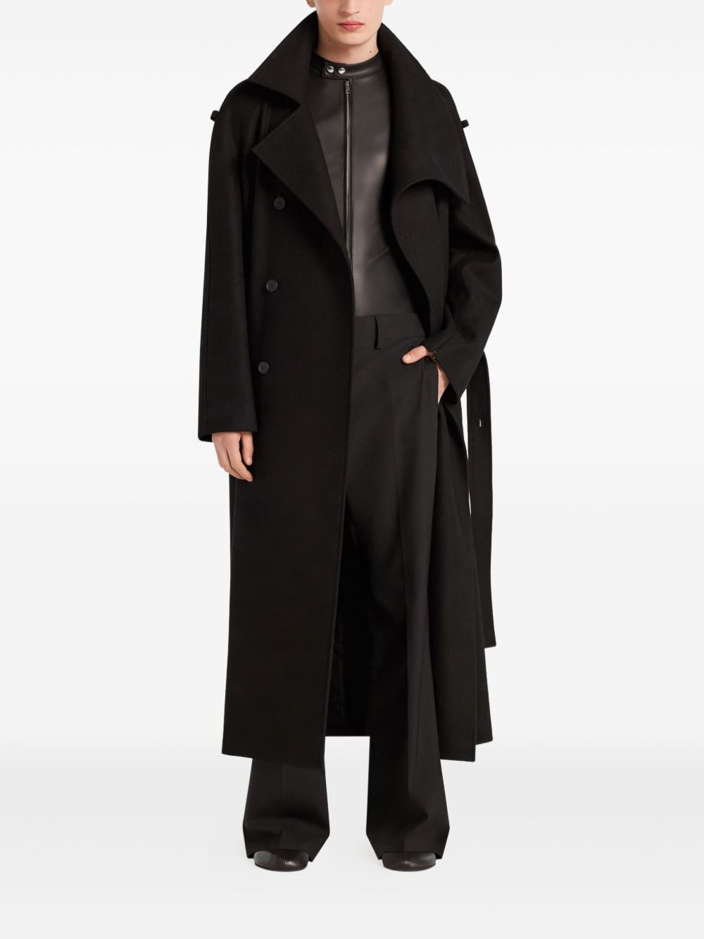 double-breasted trench coat - 6