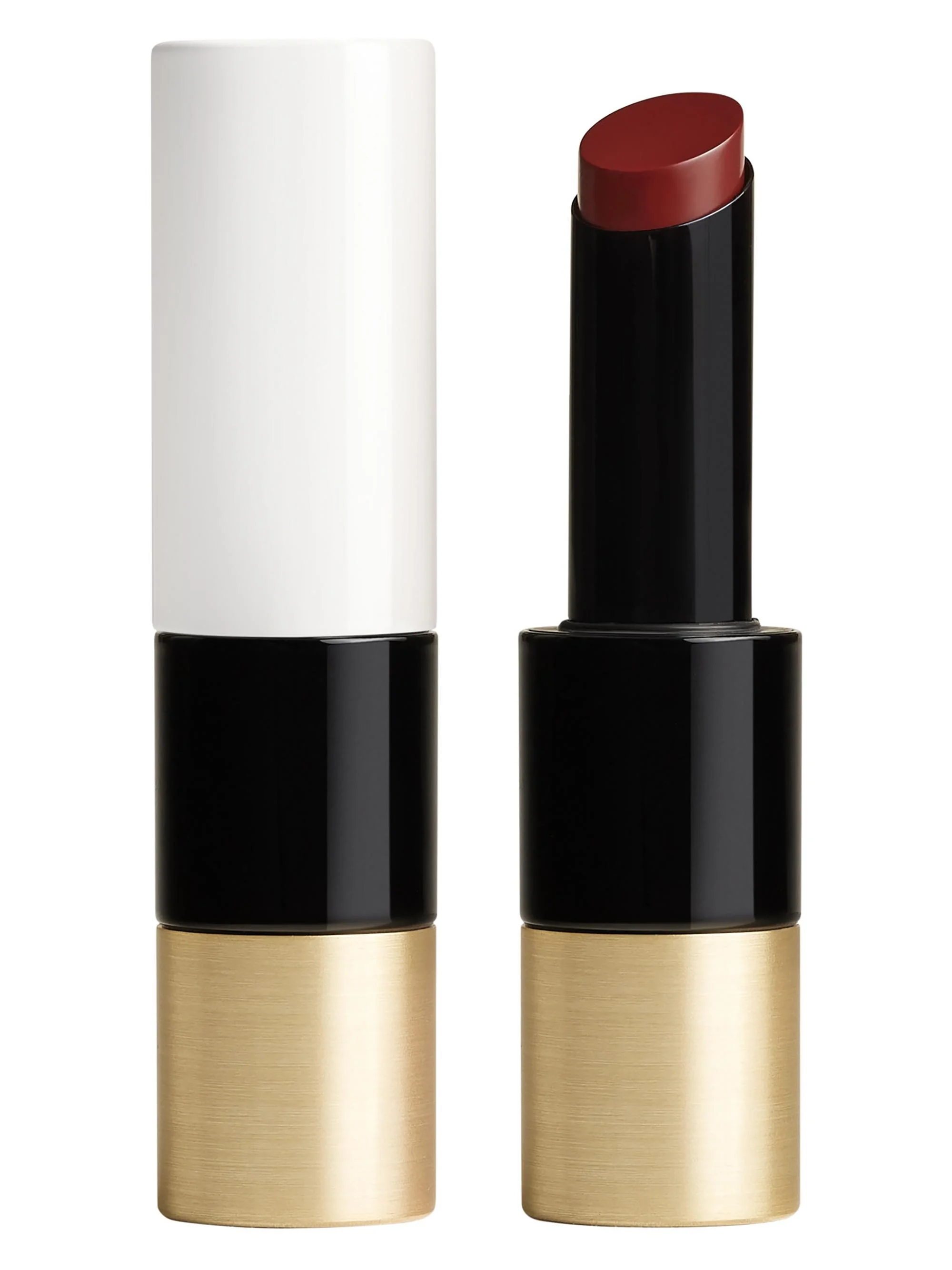 Women's Rouge Hermès Silky Lipstick Shine - 87 Brun Sellier - 1