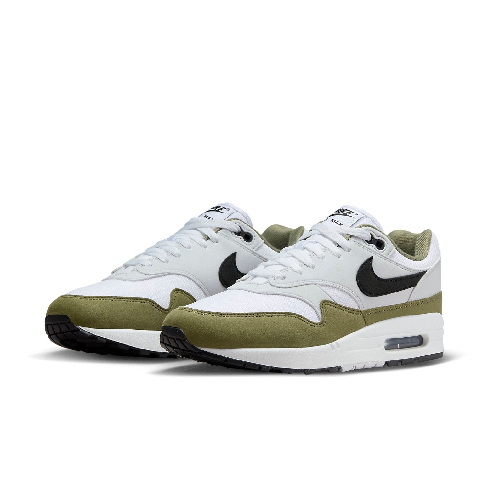 Nike Air Max 1 'White Black Medium Olive' FD9082-102 - 5