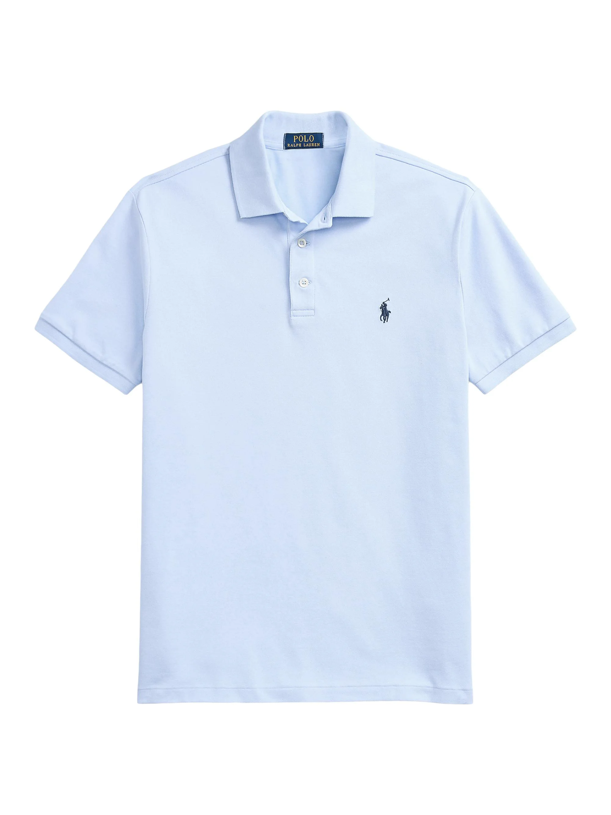 Men's Stretch Mesh Polo Shirt - Office Blue - 1