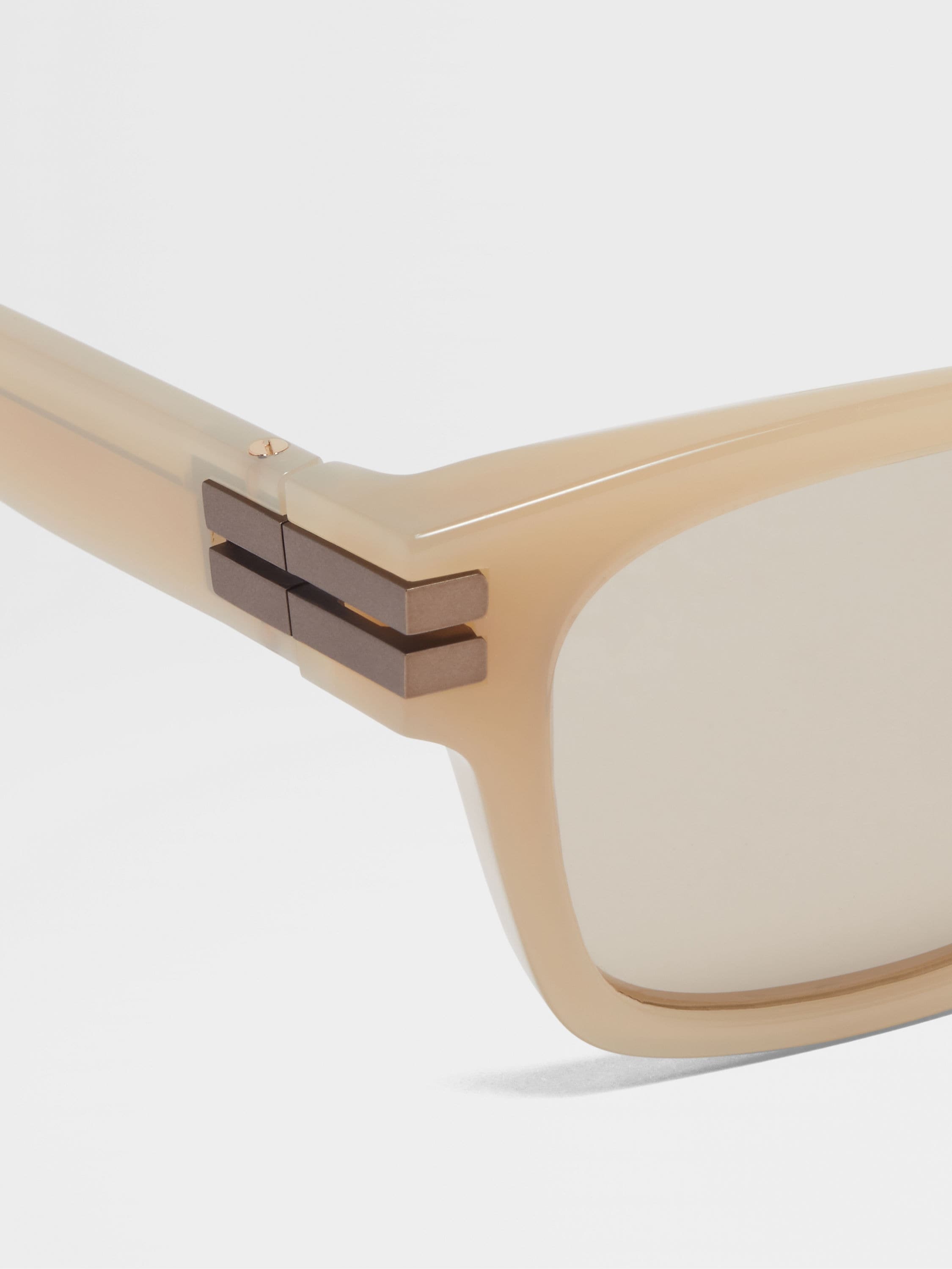 BEIGE ACETATE SUNGLASSES - 2