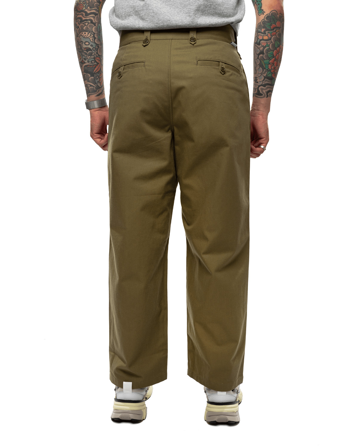 Lez / Gluca / Trousers / Cotton. CNVS Olive Drab - 3