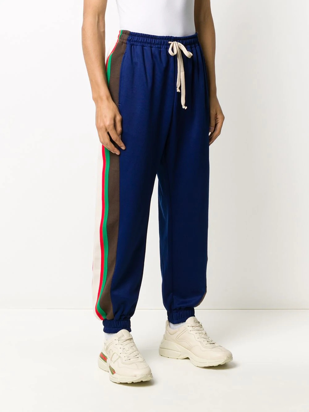 side-stripe track pants - 3