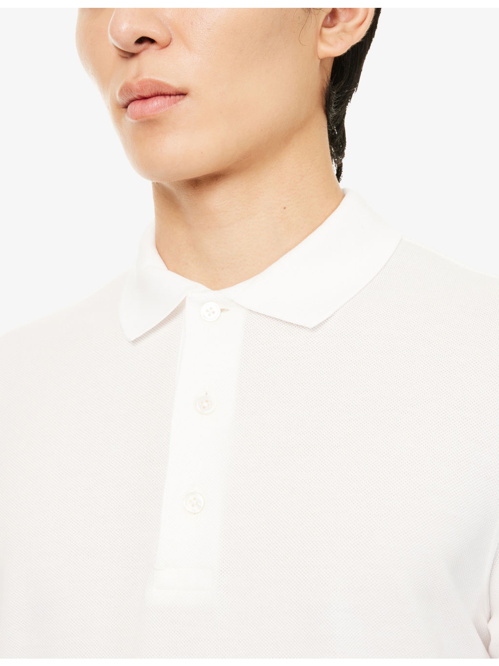 Short-Sleeve Piquet  Cotton-Blend Polo Shirt - 5