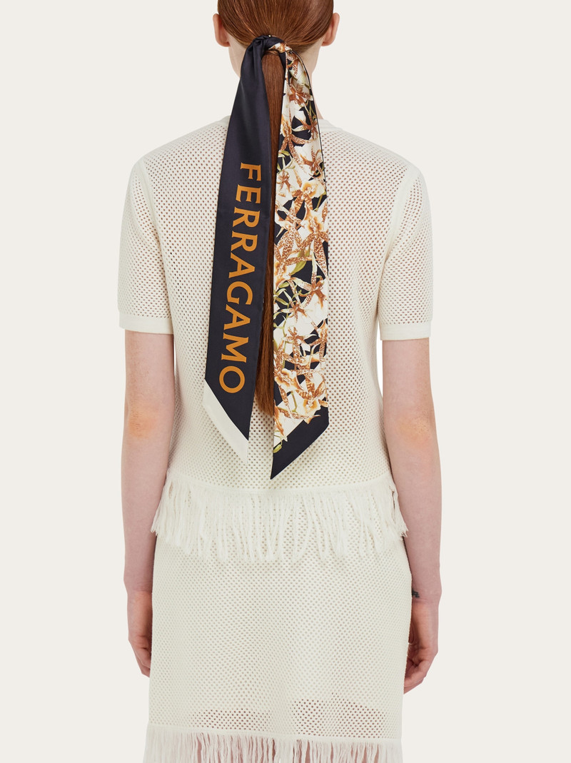 FERRAGAMO Gaia print silk bandeau outlook