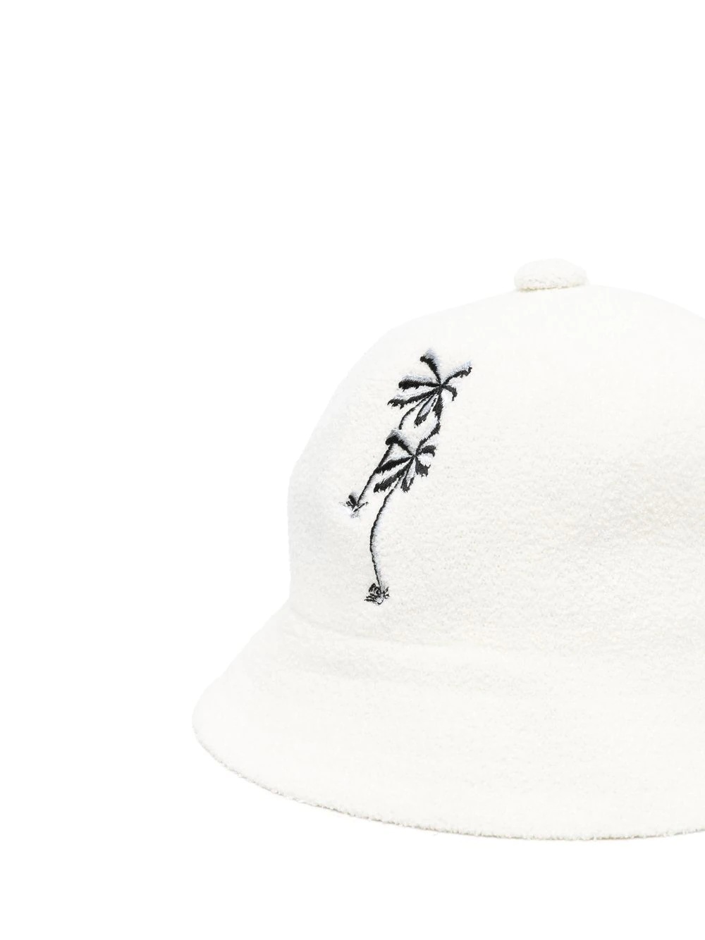 logo-embroidered bouclé bucket hat - 2