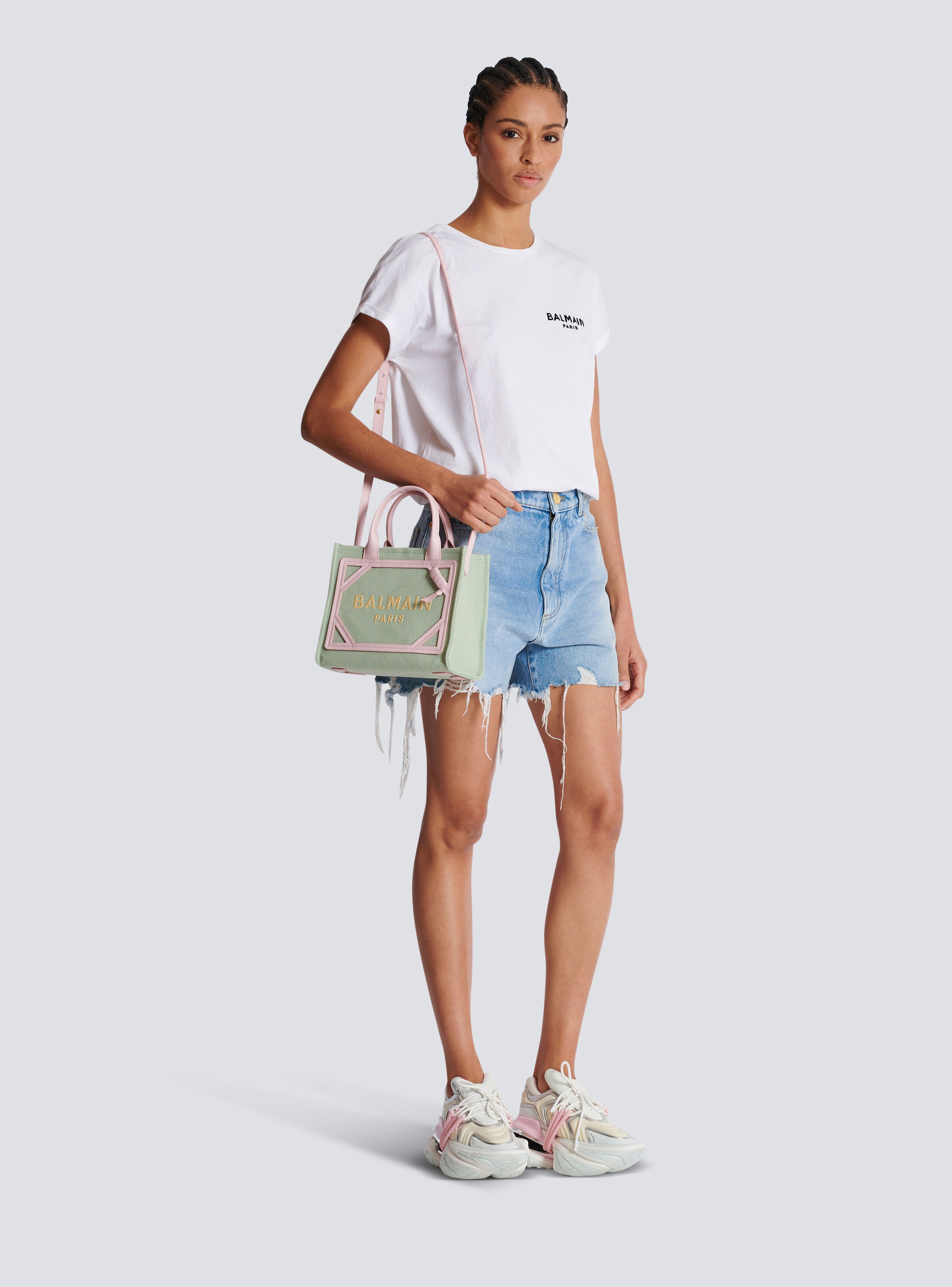 B-Army Small canvas and leather tote bag - 2