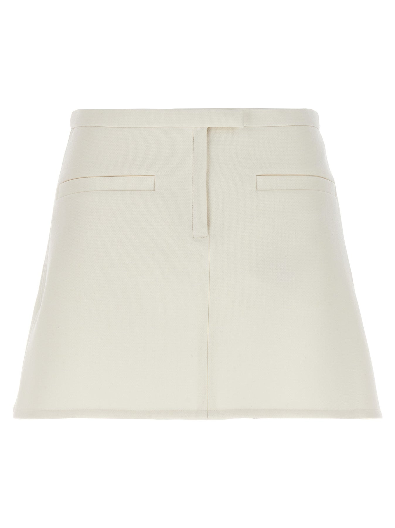 courrèges Crepe Skirt Skirts White | REVERSIBLE