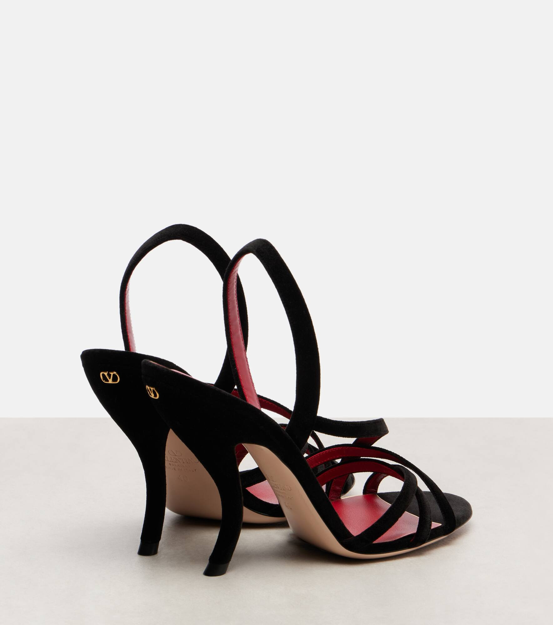 Fetishique 105 velvet slingback sandals - 2