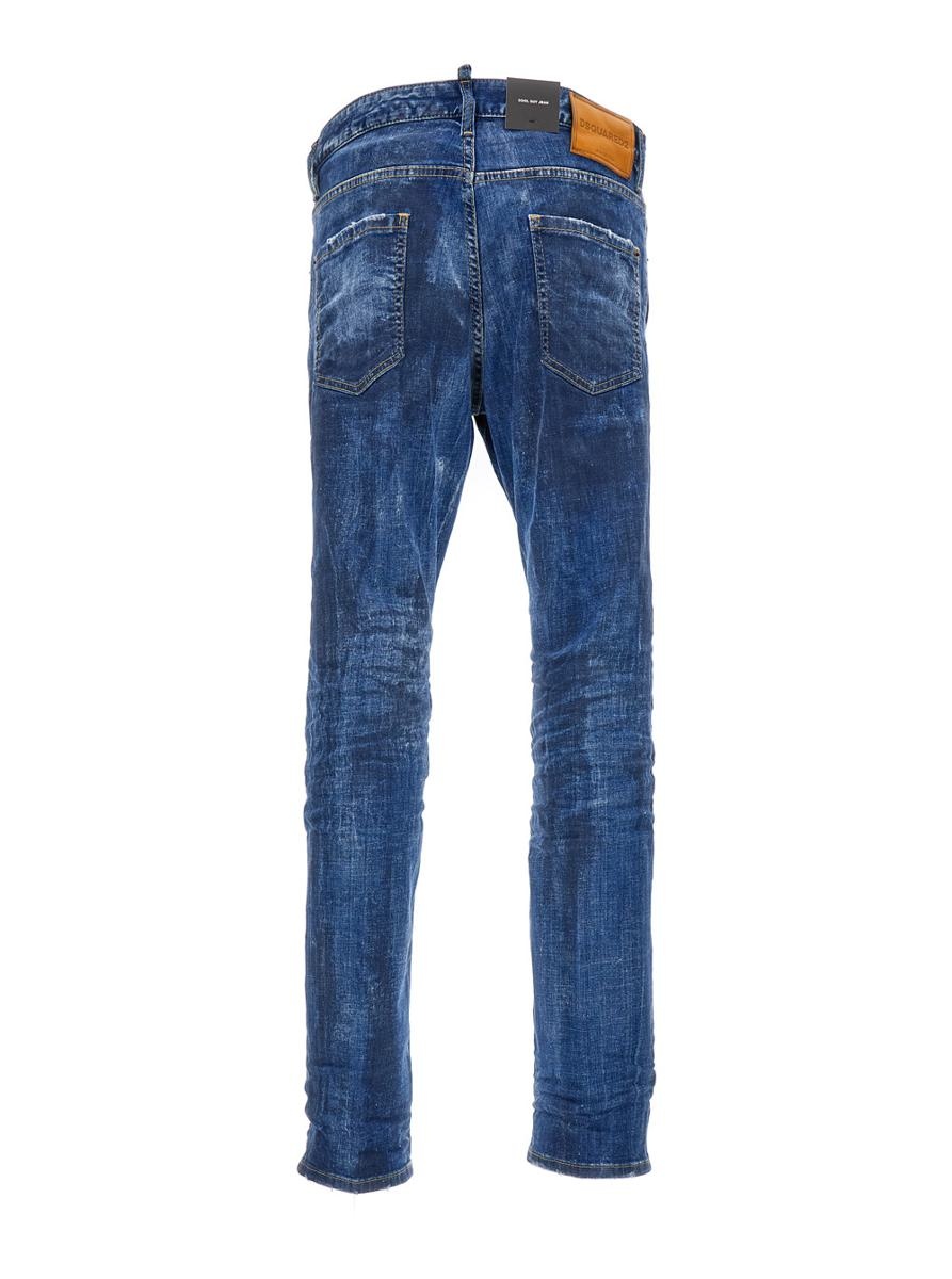 DSQUARED2 BLUE WORN EFFECT 'COOL GUY' JEANS IN COTTON BLEND MAN - 2