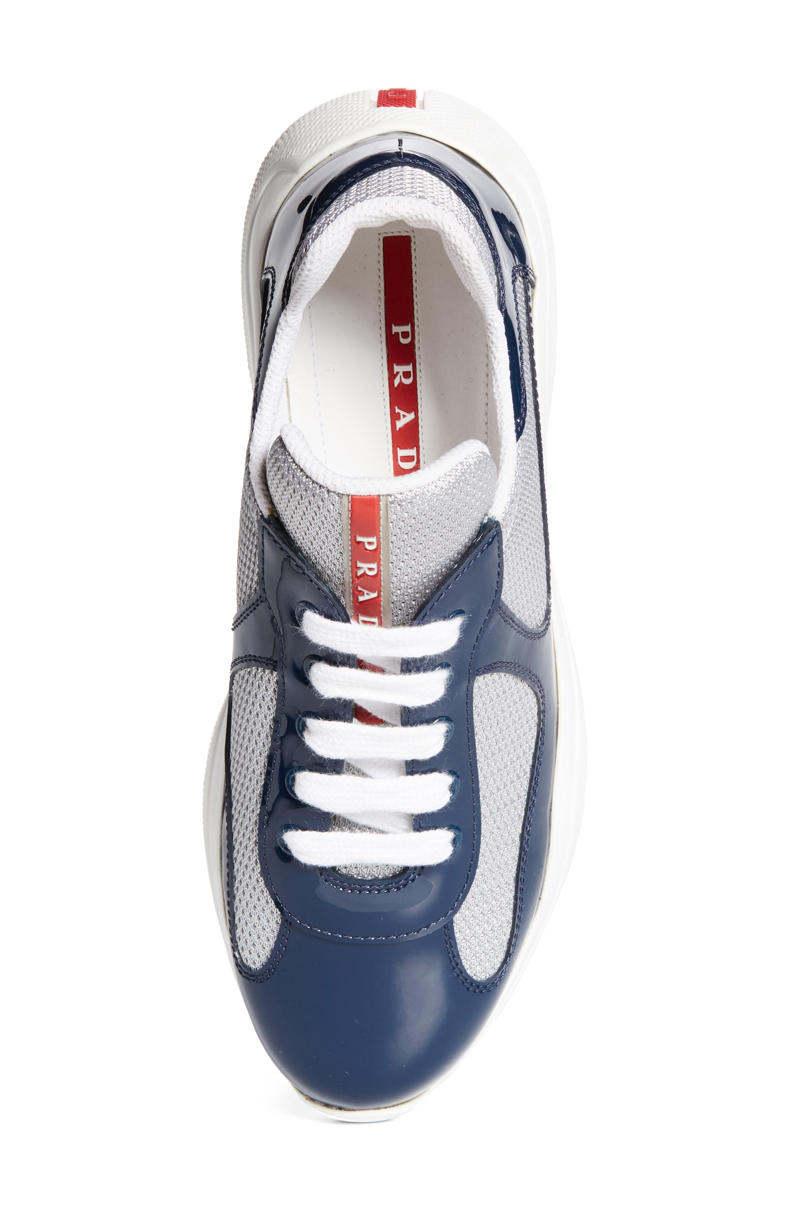 Prada America's Cup Sneaker in Blue/Grey at Nordstrom - 5