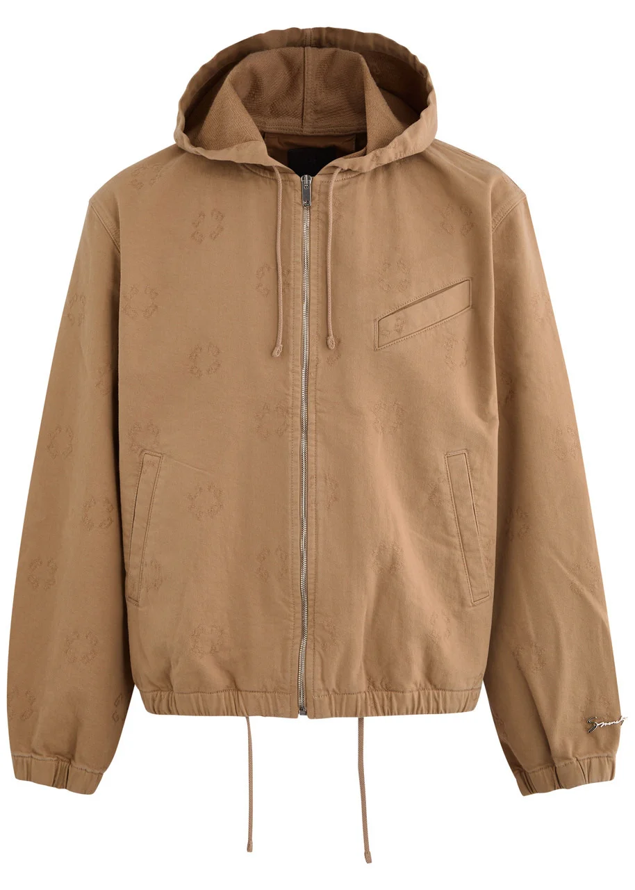 Givenchy Logo Hooded Stretch-denim Jacket - 1