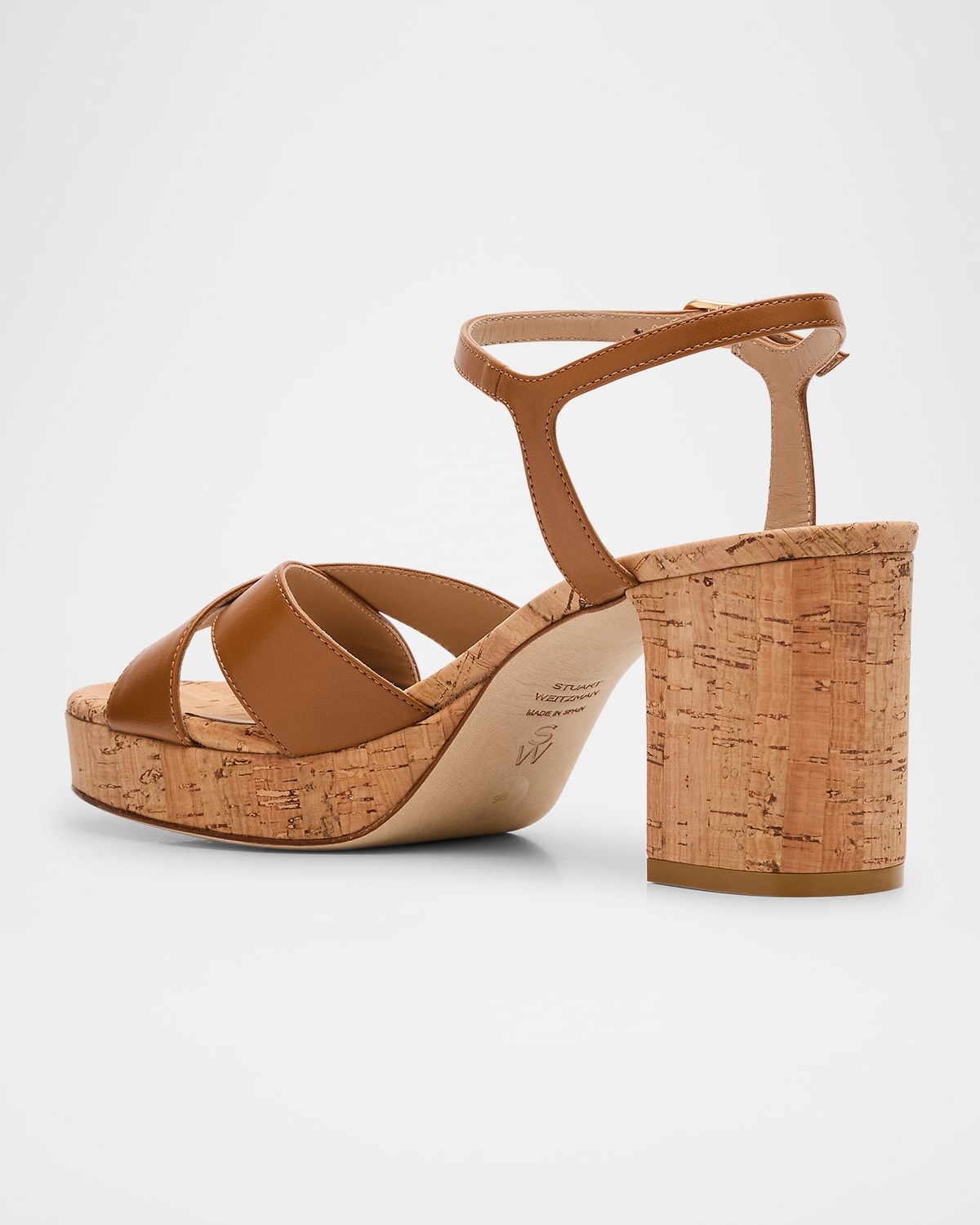 Dayna Leather Crisscross Platform Sandals - 4