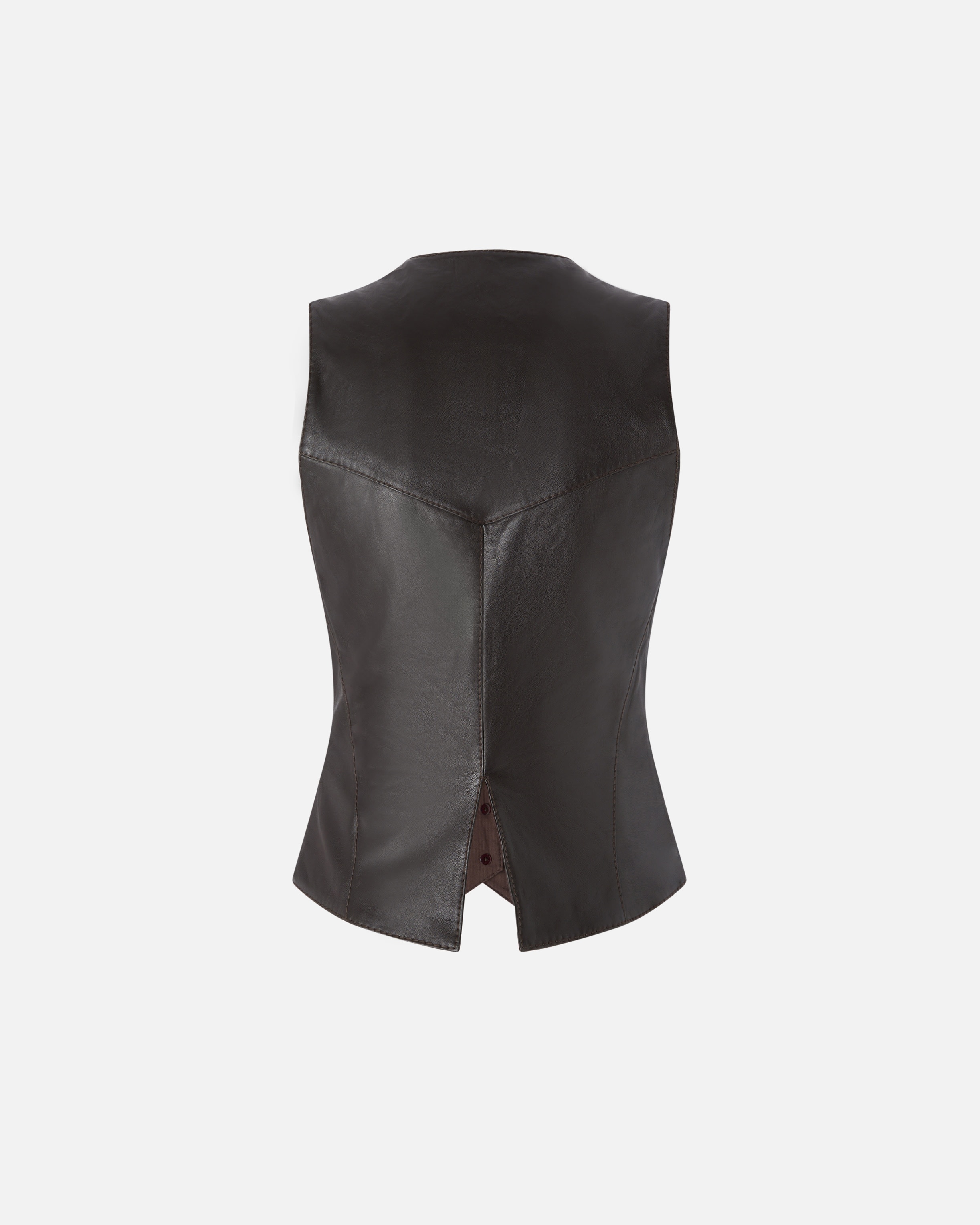 REIMAGINE BY PINKO X PATRICK MCDOWELL LEATHER WAISTCOAT - 2