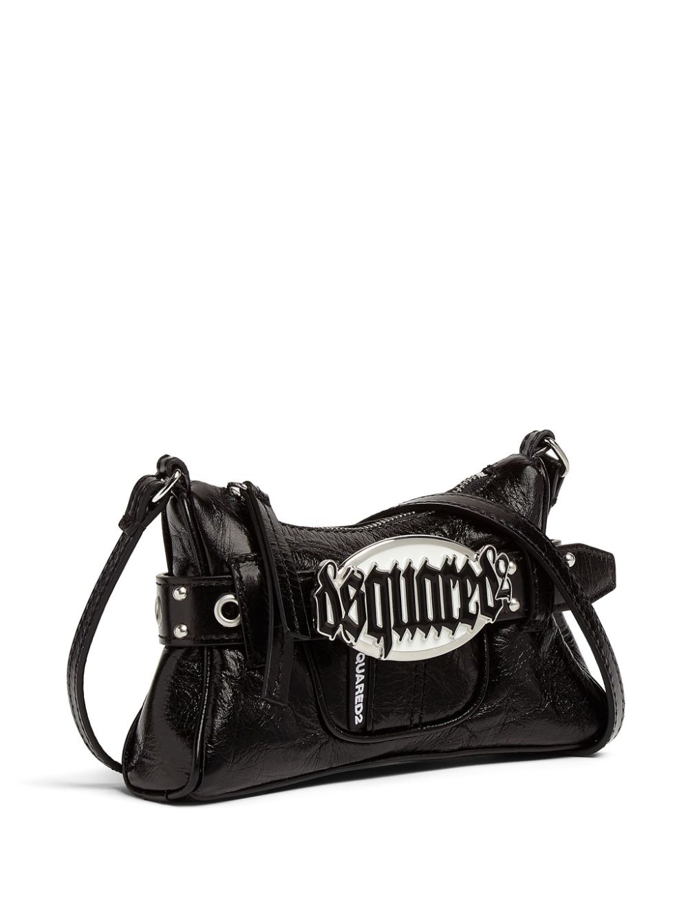 Gothic leather shoulder bag - 3